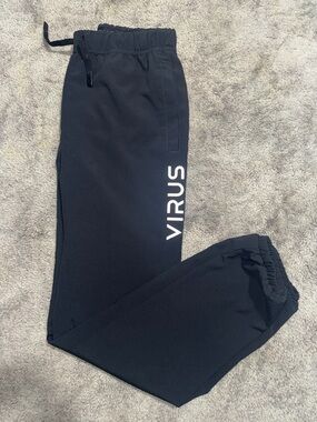 Virus Dark Grey Joggers with Reflective Side Logos